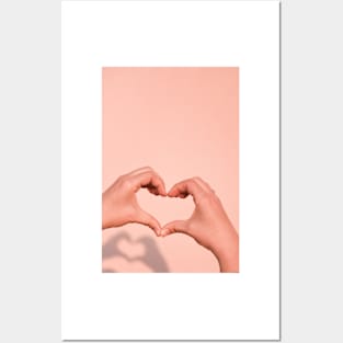 Heart Shaped Hands Posters and Art